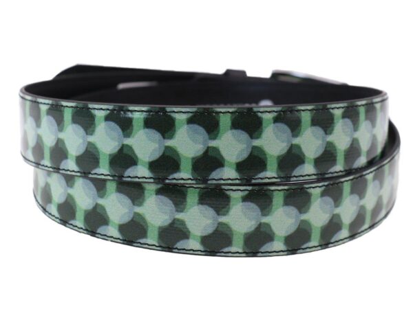 WOMAN'S BELT GREEN COLOUR POIS FANTASY MADE OF LORRY TARPAULIN - Unique Pieces Paul Meccanico