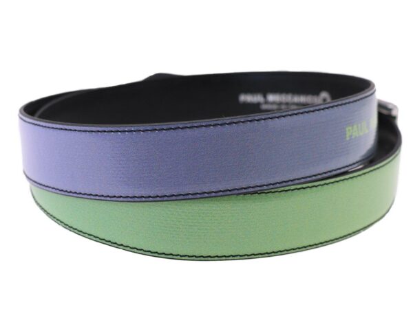 WOMAN'S BELT LILAC AND GREEN COLOURS SHADED EFFECT MADE OF LORRY TARPAULIN - Unique Pieces Paul Meccanico