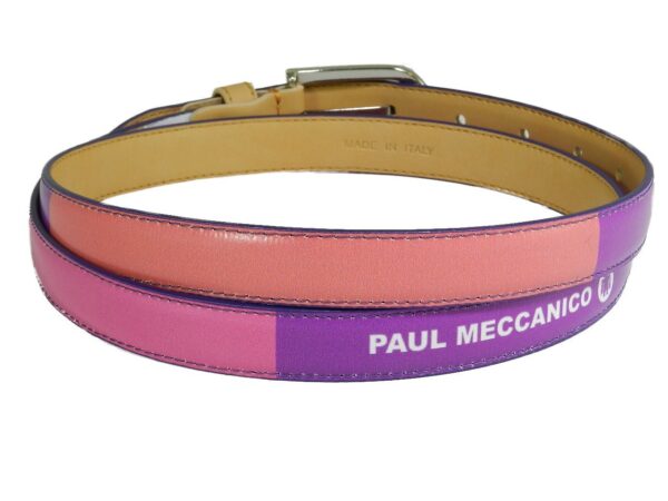 WOMAN'S BELT PAUL MECCANICO. FUXIA, VIOLET, RED AND ORANGE COLOURS. - Paul Meccanico