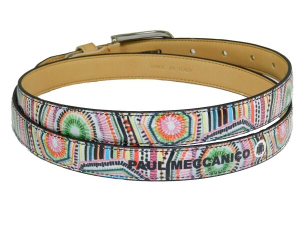 WOMAN'S BELT PAUL MECCANICO. MULTICOLOR ETHNIC FANTASY. - Paul Meccanico