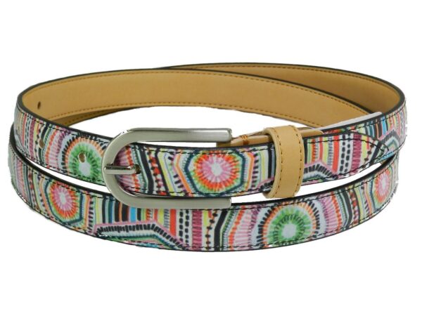 WOMAN'S BELT PAUL MECCANICO. MULTICOLOR ETHNIC FANTASY. - Paul Meccanico