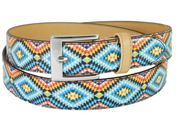 WOMAN'S BELT PAUL MECCANICO. MULTICOLOR WITH PERUVIAN FANTASY. - Paul Meccanico