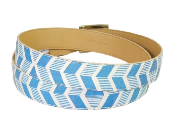 WOMAN'S BELT PAUL MECCANICO. PETROLEUM COLOR 60'S FANTASY. - Paul Meccanico