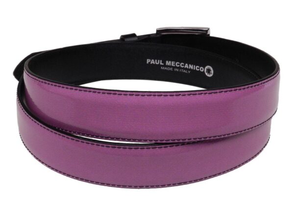 WOMAN'S PINK BELT PAUL MECCANICO SOLID COLOR MADE OF LORRY TARPAULIN - Paul Meccanico