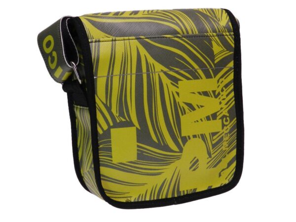 WOMAN'S SHOULDER BAG RED, BLACK AND YELLOW COLOURS MAJOLICA FANTASY. MIPOK MODEL MADE OF SOFT SYNTHETIC LEATHER. - Unique Pieces Paul Meccanico