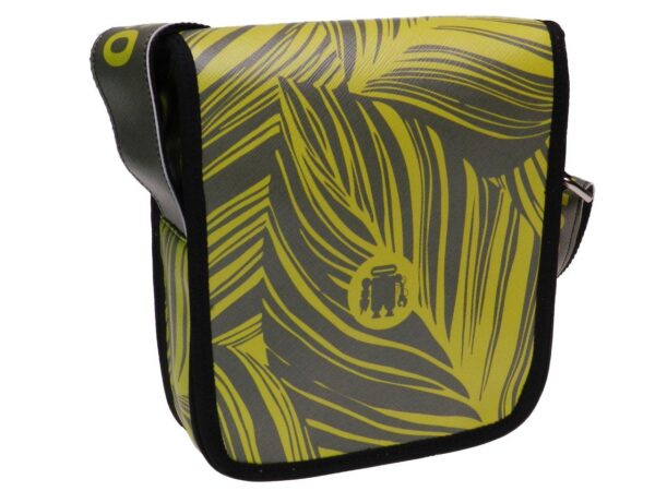 WOMAN'S SHOULDER BAG RED, BLACK AND YELLOW COLOURS MAJOLICA FANTASY. MIPOK MODEL MADE OF SOFT SYNTHETIC LEATHER. - Unique Pieces Paul Meccanico